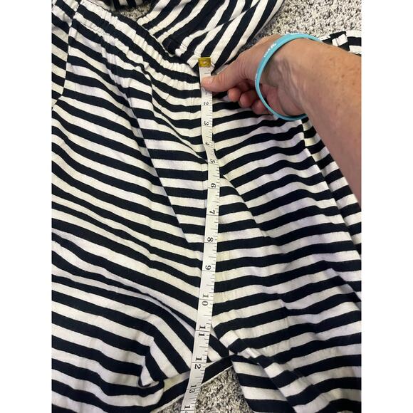 Kate Spade‎ Black/White Stripe Long Pajama Set, Women’s XL Cotton/Rayon Soft - Picture 10 of 13